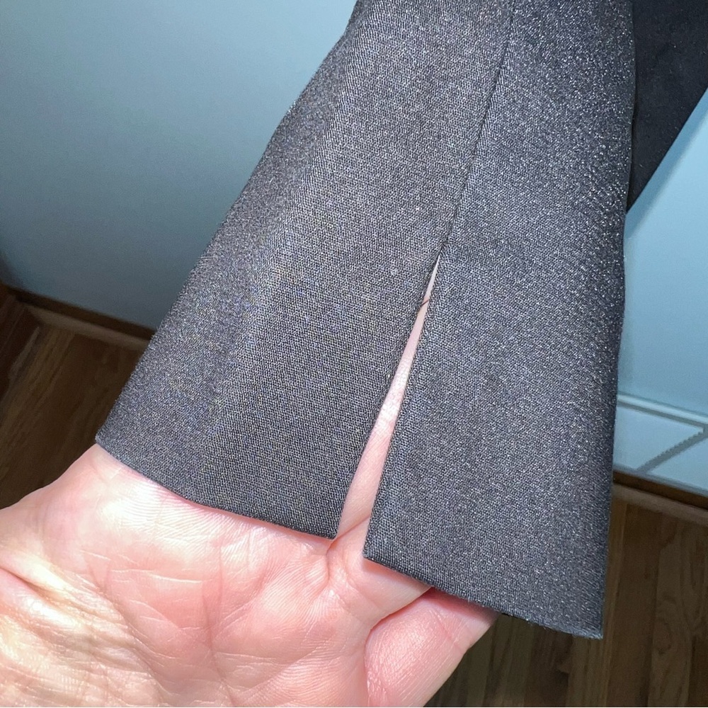 Versace Black Tailored Pants Gold Zip Medusa Detail Slim Fit US Size 4 - Picture 5 of 15
